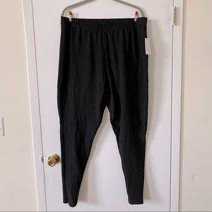 Eloquii Essential Cotton Leggings Brand New Black Plus Size Size 22/24 3X